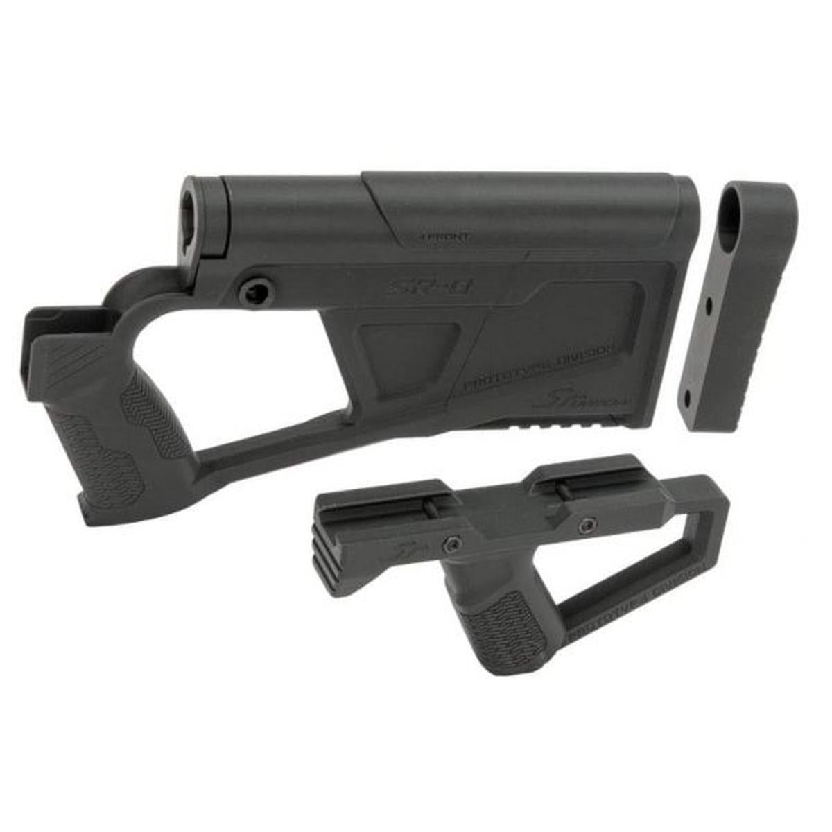 SRU 東京マルイ M4 AEG SRQ アドバンスドストックグリップキット (ブラック)-AIRSOFT GOGO エアガン・サバゲー用品通販