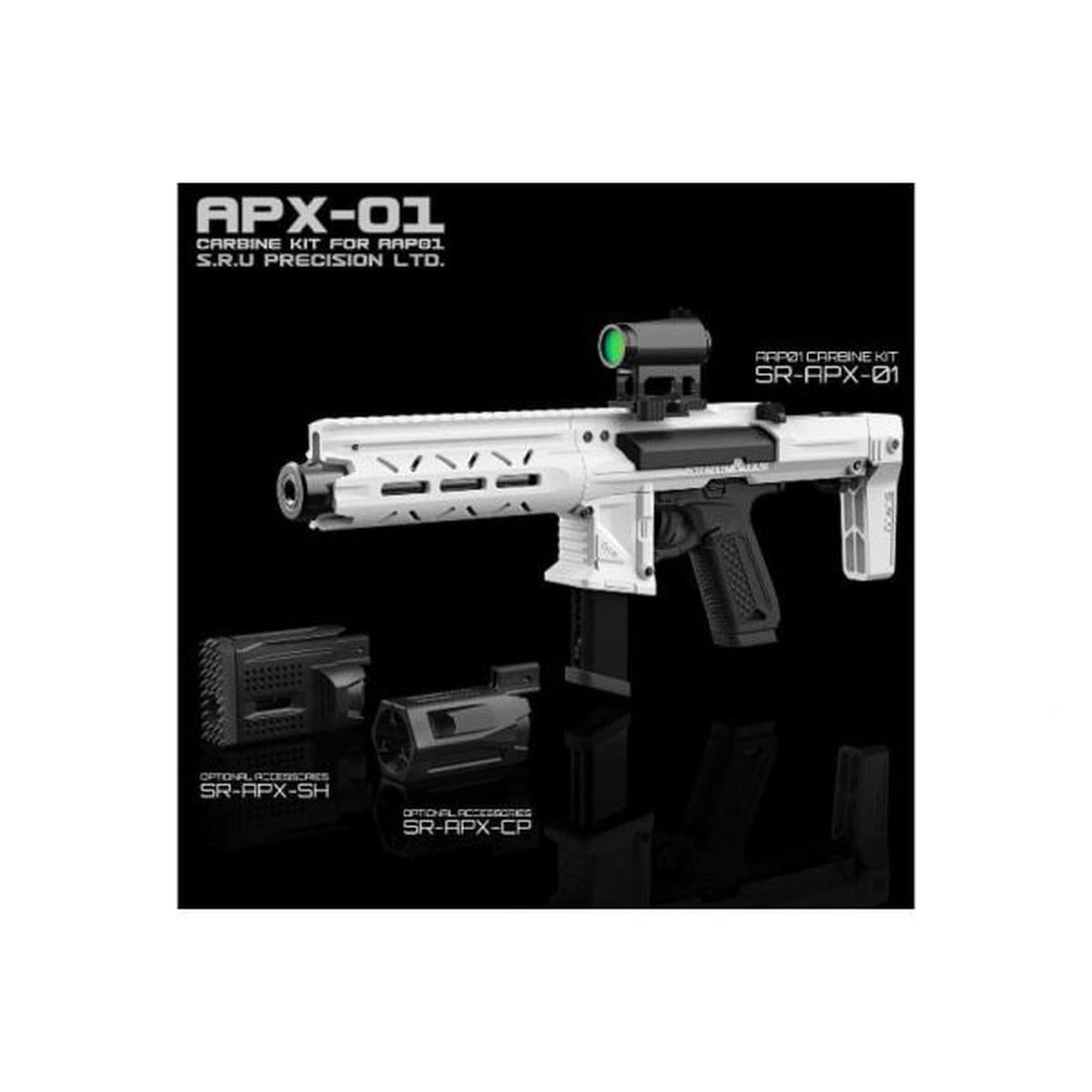 SRU アクション アーミー AAP 01 GBB エアガン カービン キット - ホワイト-AIRSOFT GOGO エアガン・サバゲー用品通販