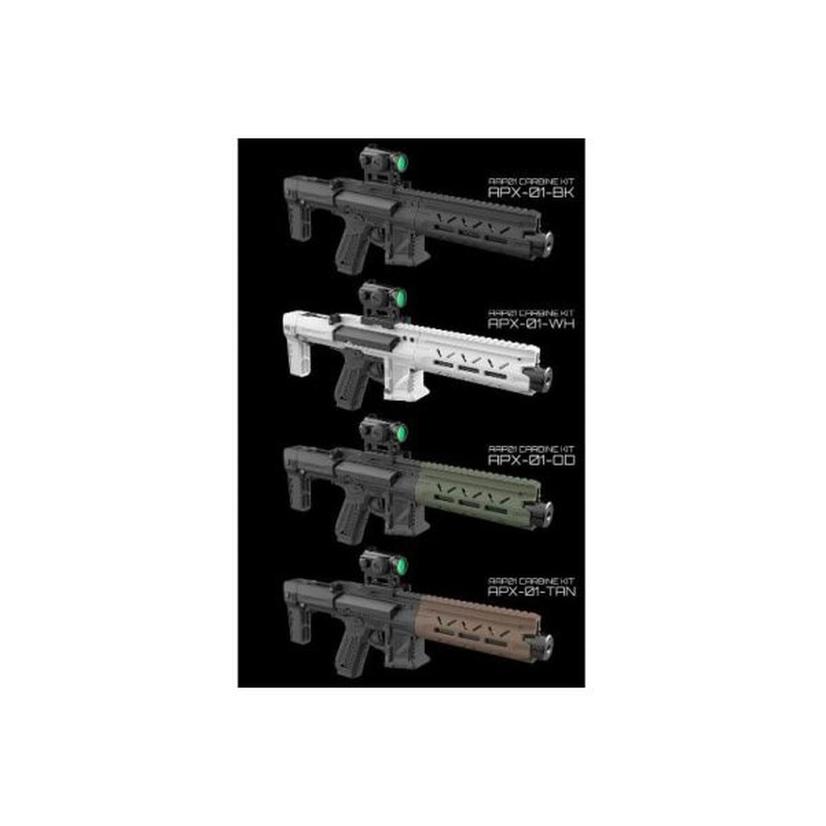 SRU アクション アーミー AAP 01 GBB エアガン カービン キット - ホワイト-AIRSOFT GOGO エアガン・サバゲー用品通販