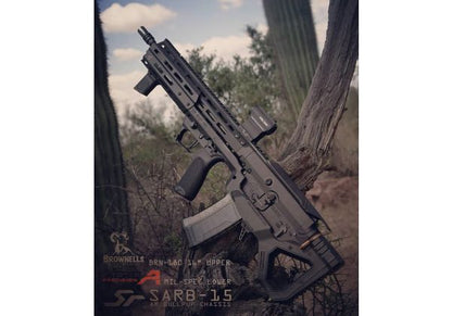 SRU SARB15 M4 Airsoft GBB ブルパップ シャーシ キット - タン-AIRSOFT GOGO エアガン・サバゲー用品通販