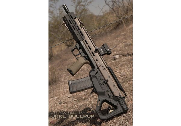 SRU SARB15 M4 Airsoft GBB ブルパップ シャーシ キット - タン-AIRSOFT GOGO エアガン・サバゲー用品通販