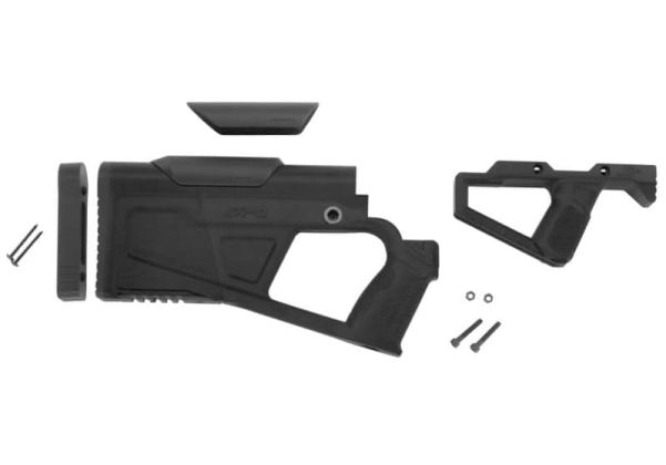 SRU SRQ AR アドバンスドストックグリップキット（Tokyo Marui/WE/KSC/GHK/VFC M4 GBB用、ブラック）-AIRSOFT GOGO エアガン・サバゲー用品通販