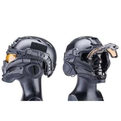 SRU タクティカル ヘルメット キット (タイプ II、ブラック)-AIRSOFT GOGO エアガン・サバゲー用品通販
