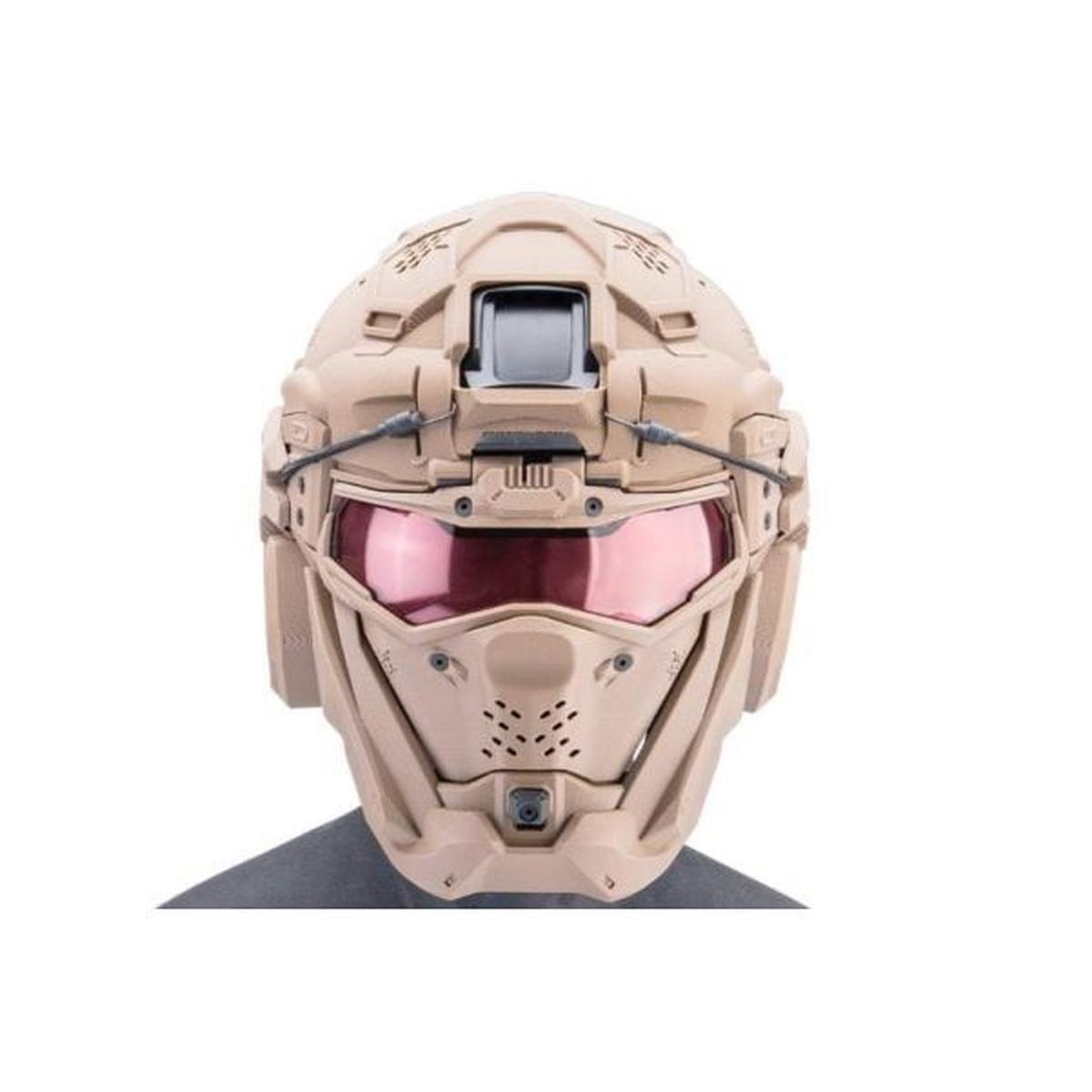 SRU タクティカル ヘルメット マスク セット (ファスト ヘルメット、タンを含む)-AIRSOFT GOGO エアガン・サバゲー用品通販