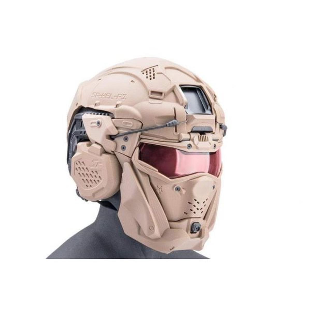 SRU タクティカル ヘルメット マスク セット (ファスト ヘルメット、タンを含む)-AIRSOFT GOGO エアガン・サバゲー用品通販