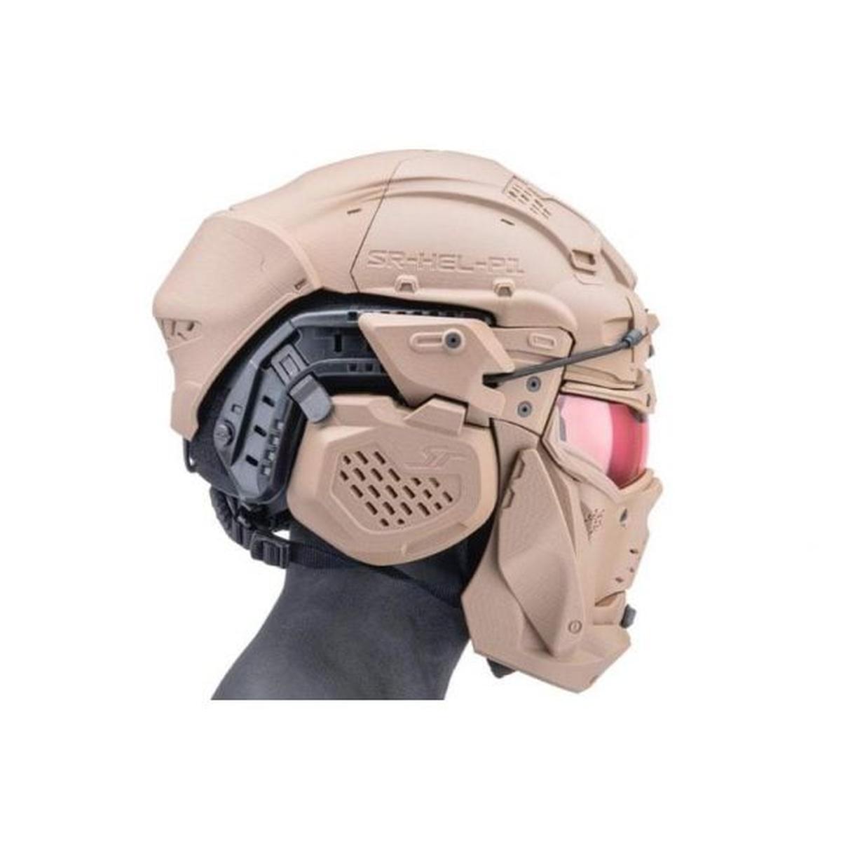 SRU タクティカル ヘルメット マスク セット (ファスト ヘルメット、タンを含む)-AIRSOFT GOGO エアガン・サバゲー用品通販