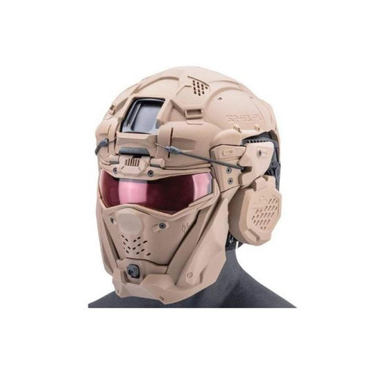 SRU タクティカル ヘルメット マスク セット (ファスト ヘルメット、タンを含む)-AIRSOFT GOGO エアガン・サバゲー用品通販