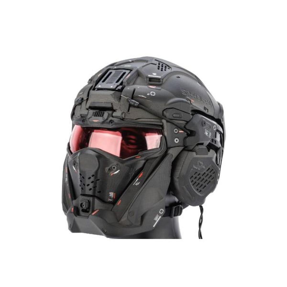 SRU タクティカル ヘルメット マスク セット (ファスト ヘルメット付き