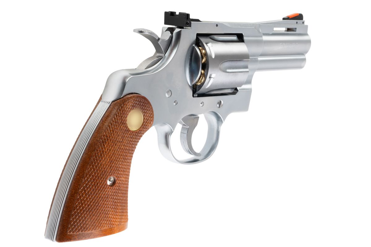Tanaka コルト パイソン .357 マグナム 'R モデル' ガス リボルバー (3 インチ) - ステンレス仕上げ-AIRSOFT GOGO エアガン・サバゲー用品通販