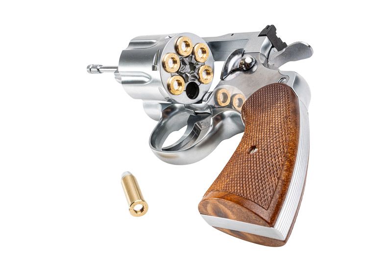Tanaka コルトパイソン 3インチ Rモデル モデルガン（ステンレス仕上げ）-AIRSOFT GOGO エアガン・サバゲー用品通販