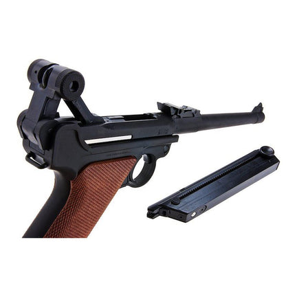 TANAKA LUGER P08 1914 エアフルト ヘビーウェイト GBB エアソフト ピストル (8 インチ)-AIRSOFT GOGO エアガン・サバゲー用品通販