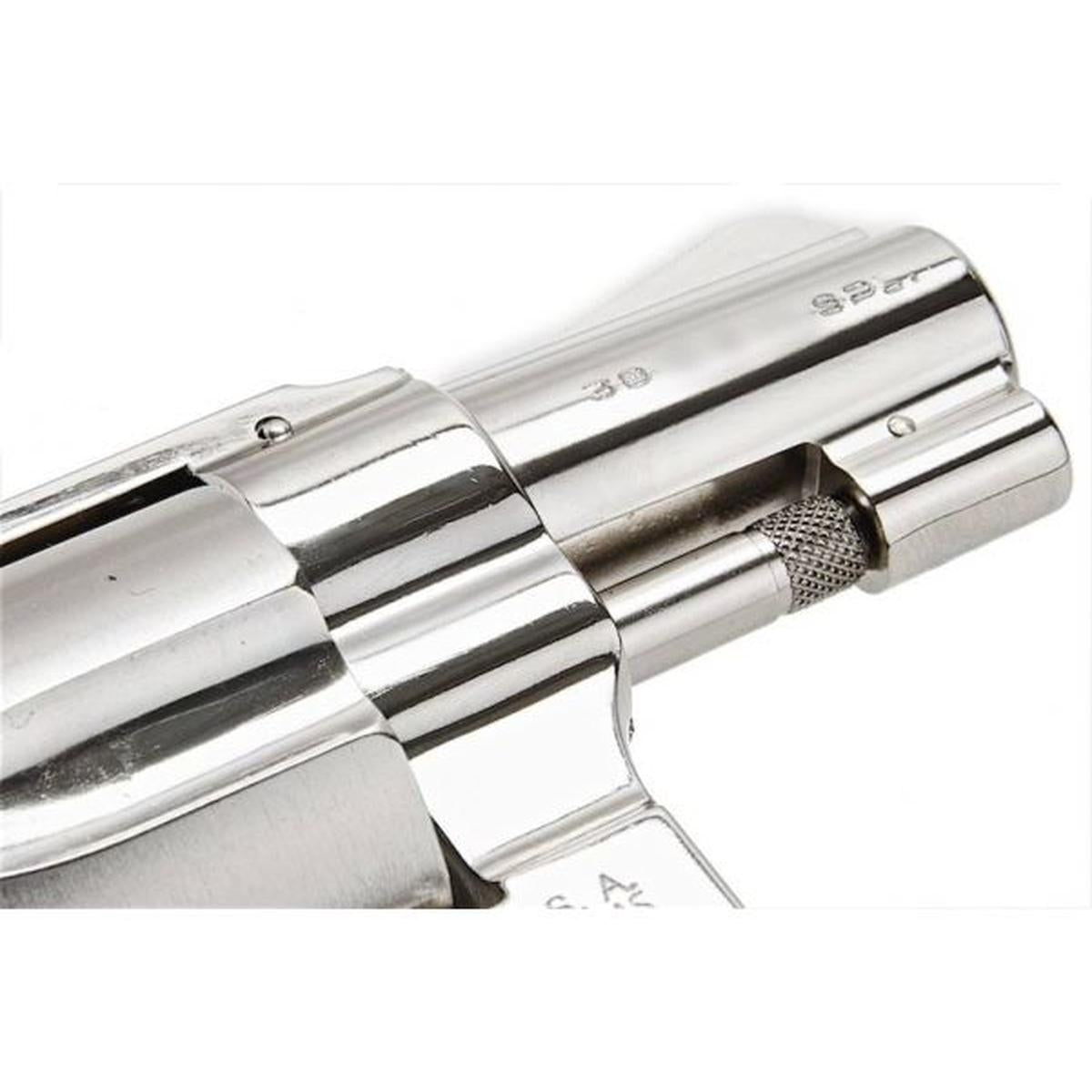 TANAKA S&W M36 2 インチ スクエア バット トラビス モデル ガス リボルバー - ニッケル仕上げ-AIRSOFT GOGO エアガン・サバゲー用品通販