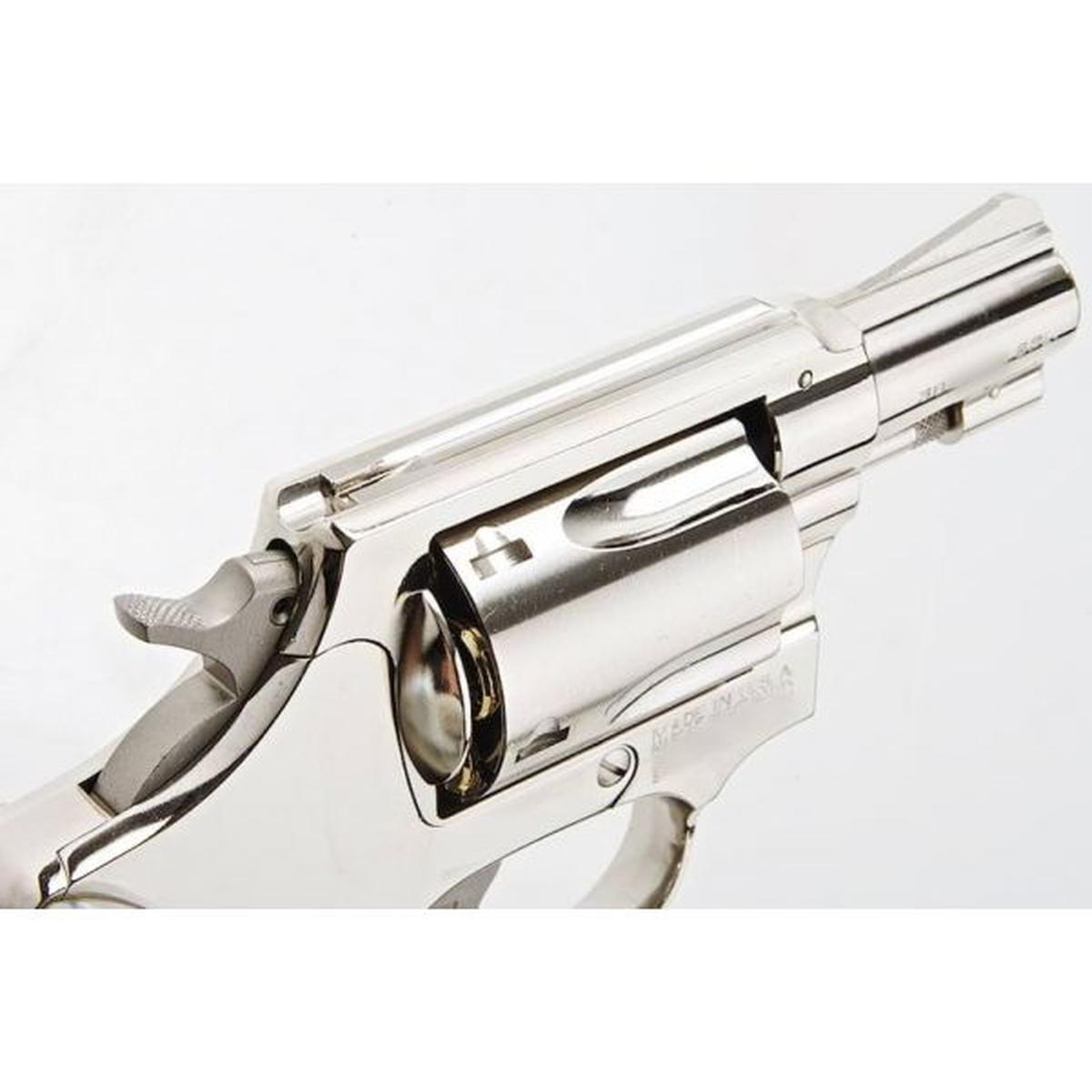 TANAKA S&W M36 2 インチ スクエア バット トラビス モデル ガス リボルバー - ニッケル仕上げ-AIRSOFT GOGO エアガン・サバゲー用品通販