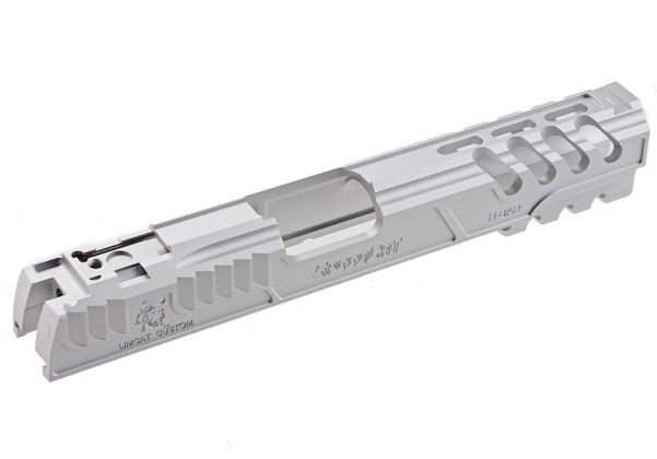 Tokyo Marui ハイキャパ/1911 GBBシリーズ用 5KU Limcat Speed Cat アルミGBBスライド - 銀(ぎん)-AIRSOFT GOGO エアガン・サバゲー用品通販