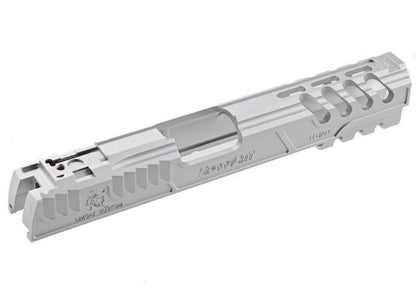Tokyo Marui ハイキャパ/1911 GBBシリーズ用 5KU Limcat Speed Cat アルミGBBスライド - 銀(ぎん)-AIRSOFT GOGO エアガン・サバゲー用品通販