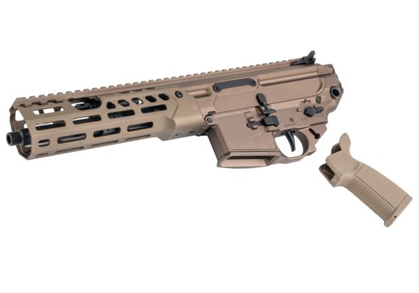 Toxicant SPEAR LT 9インチコンバージョンキット Tokyo Marui MWS GBBR用 - ちゃいろ (CNCアルミニウム / アルミ)-AIRSOFT GOGO エアガン・サバゲー用品通販