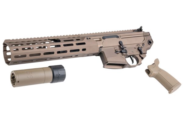 Toxicant SPEAR LT SD サプレッサー付きコンバージョンキット Tokyo Marui MWS GBBR用 - Fちゃいろ (CNCアルミニウム / アルミ)-AIRSOFT GOGO エアガン・サバゲー用品通販