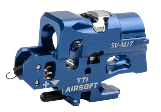 TTI Airsoft SIG AIR / VFC M17 & M18 GBBシリーズ インフィニティ 一体型(いったいけい) フルCNC TDC ホップアップチャンバー - ブルー-AIRSOFT GOGO エアガン・サバゲー用品通販