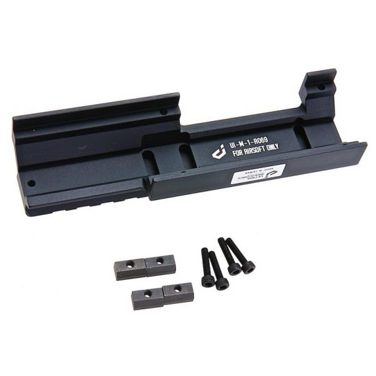 ULTIMA INDUSTRIES G3 / MP5 シリーズ ユニバーサル ローマウント レール (ミディアム タイプ A - 138MM)-AIRSOFT GOGO エアガン・サバゲー用品通販