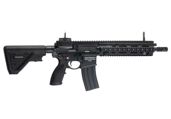 Umarex Lightning Series HK416A5 GBBエアソフトライフル - ブラック (CGS製)-AIRSOFT GOGO エアガン・サバゲー用品通販