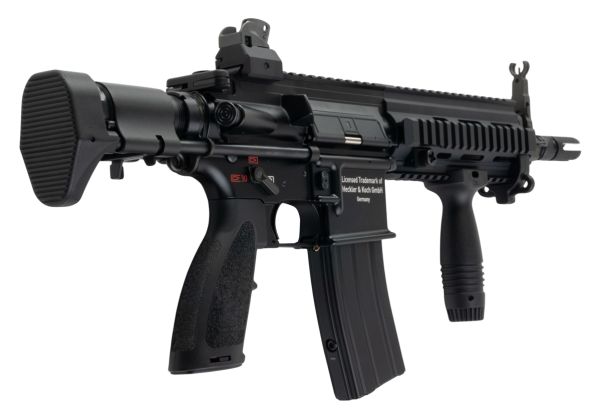 Umarex Lightning Series HK416C GBBエアソフトライフル - ブラック (CGS製)-AIRSOFT GOGO エアガン・サバゲー用品通販