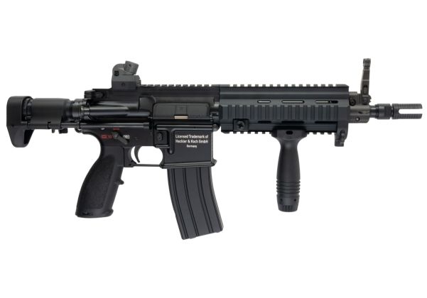 Umarex Lightning Series HK416C GBBエアソフトライフル - ブラック (CGS製)-AIRSOFT GOGO エアガン・サバゲー用品通販