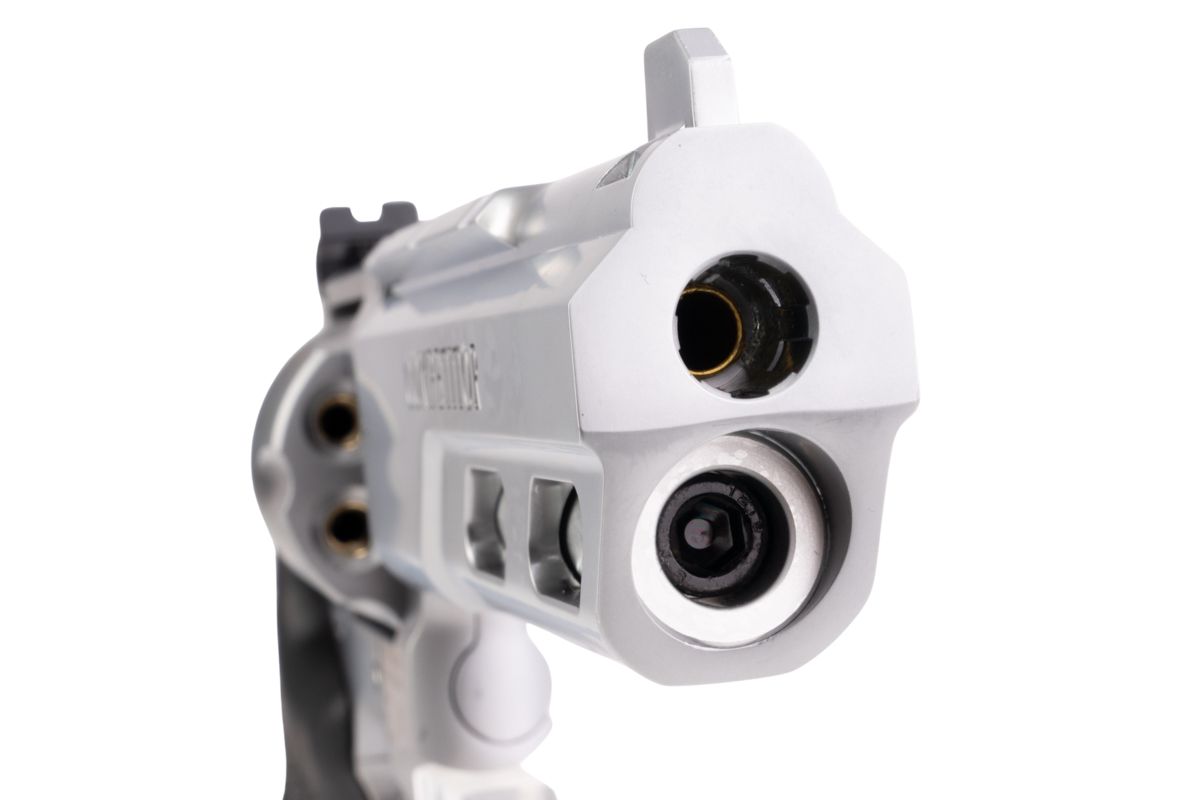 UMAREX S&W 629 コンペティター エアソフト リボルバー CO2 (6 インチ、ブラック グリップ、6MM バージョン) - 銀(ぎん) (WINGUN 製)-AIRSOFT GOGO エアガン・サバゲー用品通販