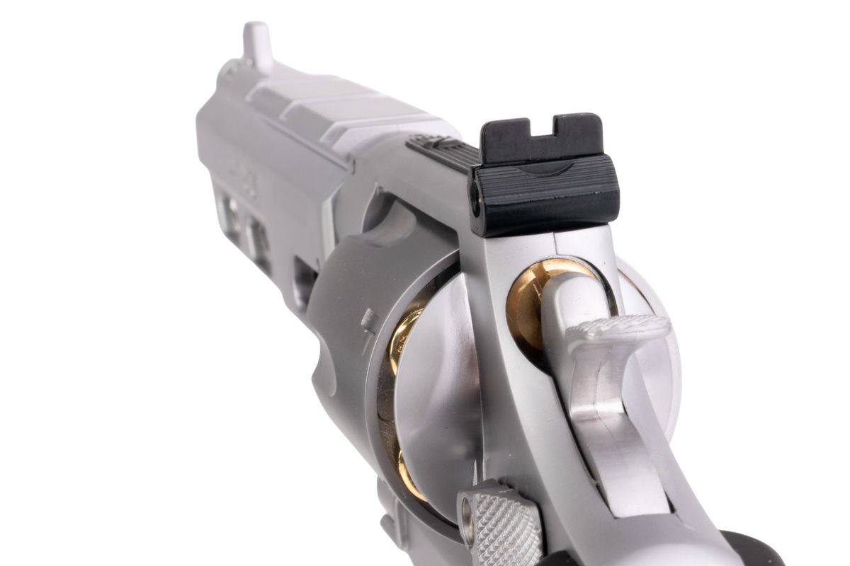 UMAREX S&W 629 コンペティター エアソフト リボルバー CO2 (6 インチ、ブラック グリップ、6MM バージョン) - 銀(ぎん) (WINGUN 製)-AIRSOFT GOGO エアガン・サバゲー用品通販