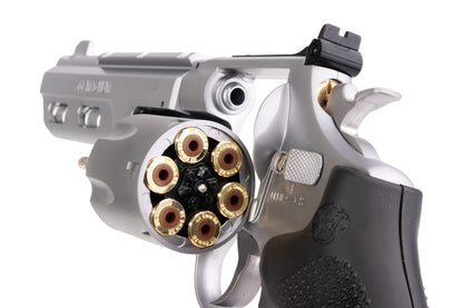 UMAREX S&W 629 コンペティター エアソフト リボルバー CO2 (6 インチ、ブラック グリップ、6MM バージョン) - 銀(ぎん) (WINGUN 製)-AIRSOFT GOGO エアガン・サバゲー用品通販