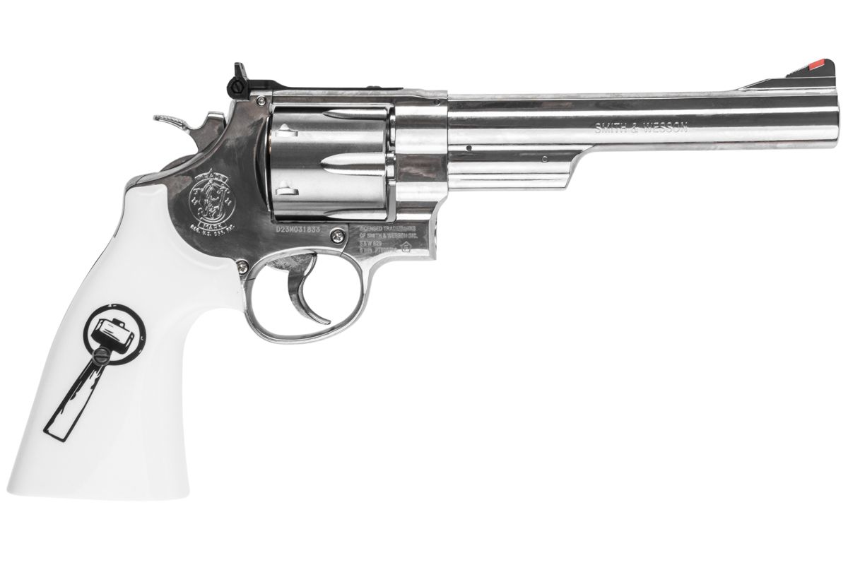 Umarex S&W 629 Trust Me エアソフトリボルバー CO2（ホワイトグリップ、6mmバージョン） - 銀(ぎん)（WinGun製）-AIRSOFT GOGO エアガン・サバゲー用品通販