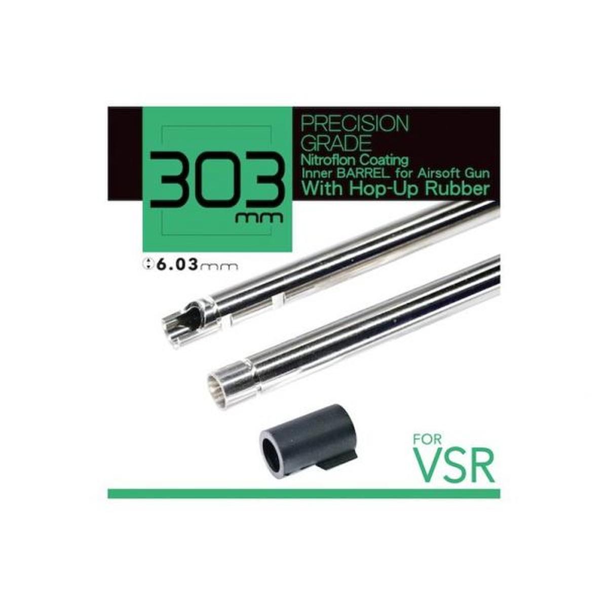 Unicorn Airsoft インナーバレル VSR (6.03MM、L:303MM、ニトロフロンコーティング真鍮) 60度ホップアップバッキング付き-AIRSOFT GOGO エアガン・サバゲー用品通販