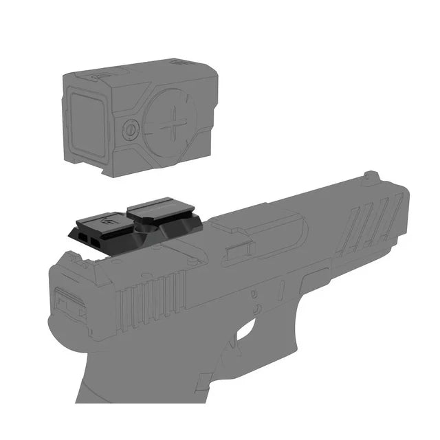 Vector Optics 密閉型赤 ドット サイト MOJ から VOD アダプター (SCFRM-13) - ブラック-AIRSOFT GOGO エアガン・サバゲー用品通販