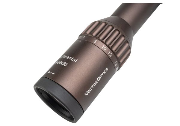 Vector Optics コンチネンタル x6 4-24x50 タクティカルライフルスコープ ロングレンジ - Fちゃいろ-AIRSOFT GOGO エアガン・サバゲー用品通販