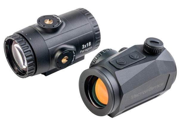Vector Optics Scrapper 1x25 MRT 赤ドットサイトとParagon 3倍マグニファイアキット（一体型ピカティニーマウント付き）-AIRSOFT GOGO エアガン・サバゲー用品通販