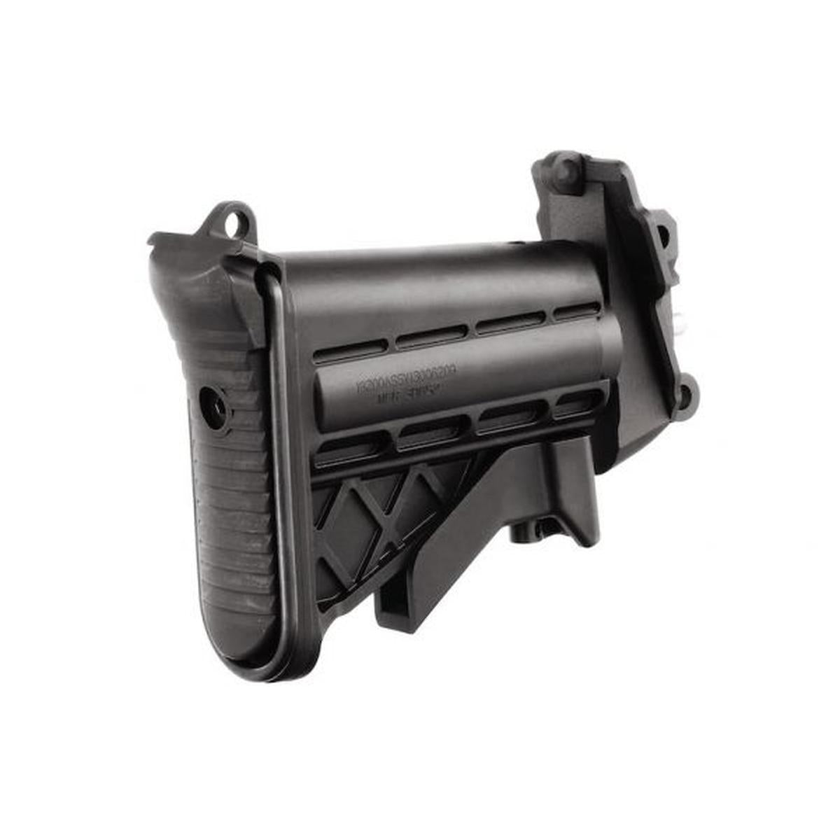 VFC M249 GBB エアガン 5 ポジション折りたたみ式ストック キット セット - ブラック-AIRSOFT GOGO エアガン・サバゲー用品通販