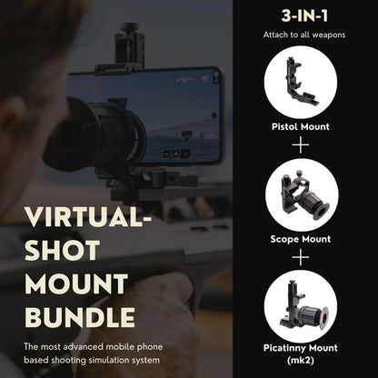 Virtual Shot射撃シミュレーター用ピカティニーマウント - ブラック-AIRSOFT GOGO エアガン・サバゲー用品通販