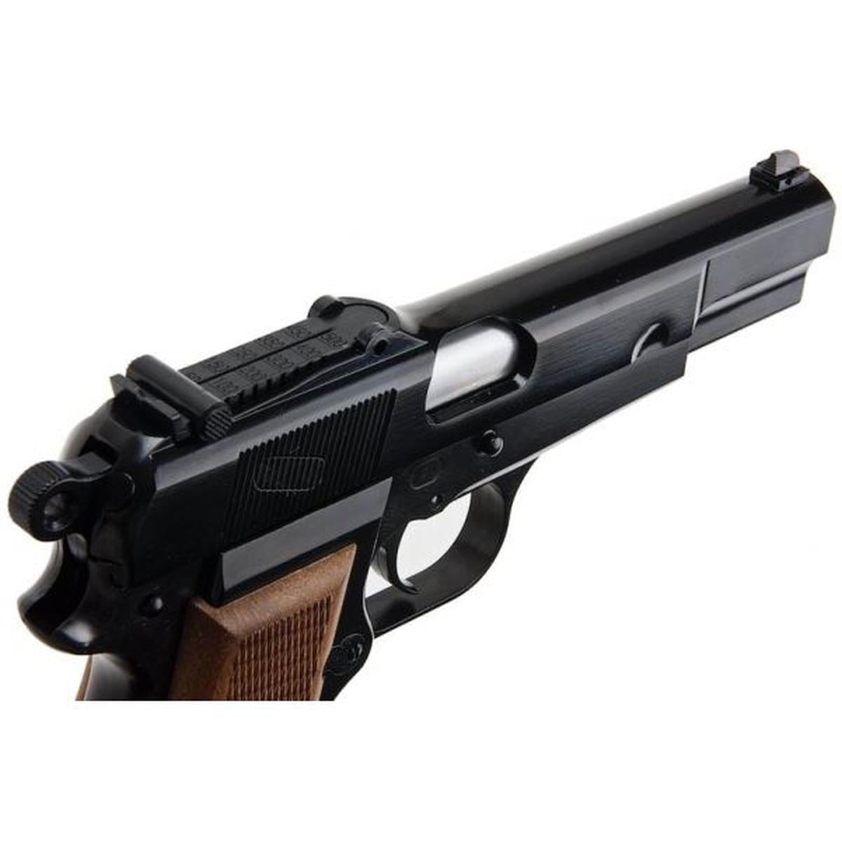 WE 新品 BROWNING HI POWER MK1 W/ ストック GBB エアソフト ピストル - ブラック-AIRSOFT GOGO エアガン・サバゲー用品通販