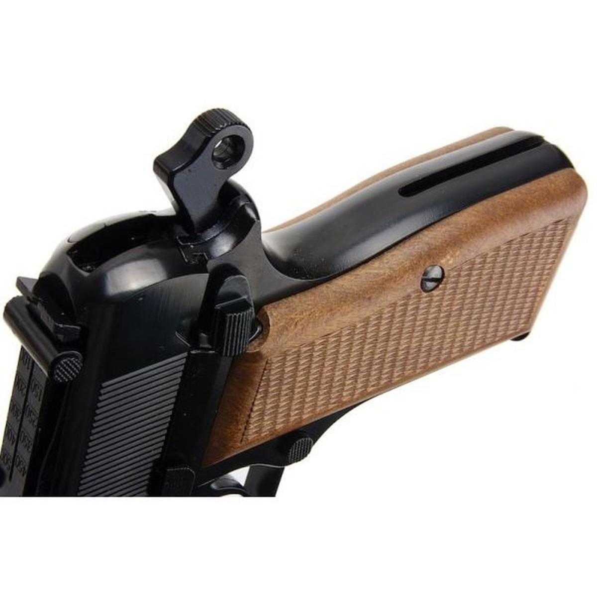 WE 新品 BROWNING HI POWER MK1 W/ ストック GBB エアソフト ピストル - ブラック-AIRSOFT GOGO エアガン・サバゲー用品通販
