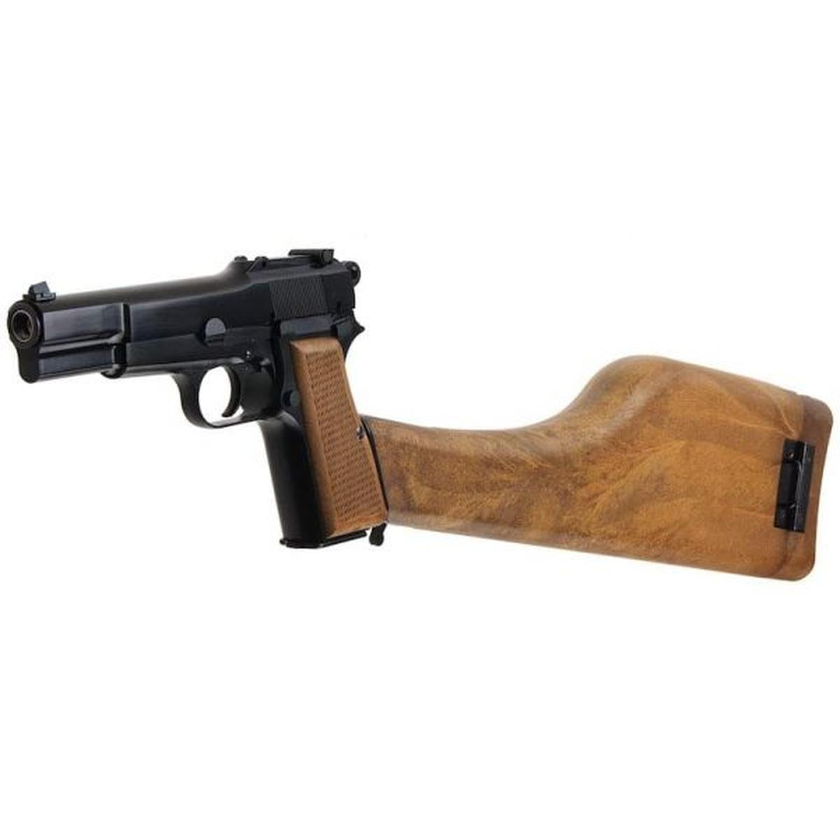 WE 新品 BROWNING HI POWER MK1 W/ ストック GBB エアソフト ピストル