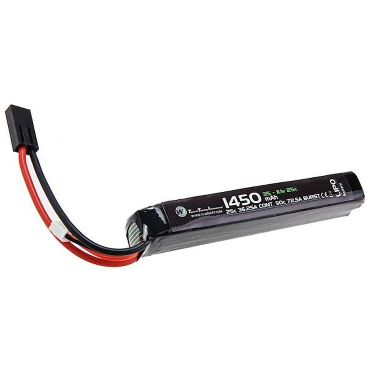 WE LIPO バッテリー 11.1V 1450MAH (25C) スティックタイプ-AIRSOFT GOGO エアガン・サバゲー用品通販