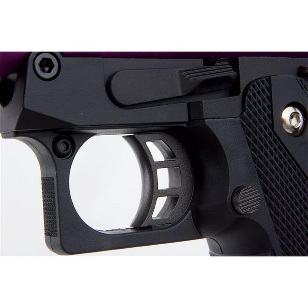 WE-TECH ハイキャパ 5.1 ギャラクシー タイプ A グリーン ガス エアガン ピストル - パープル スライド K フレーム-AIRSOFT GOGO エアガン・サバゲー用品通販