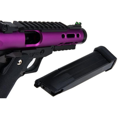 WE-TECH ハイキャパ 5.1 ギャラクシー タイプ A グリーン ガス エアガン ピストル - パープル スライド R フレーム-AIRSOFT GOGO エアガン・サバゲー用品通販