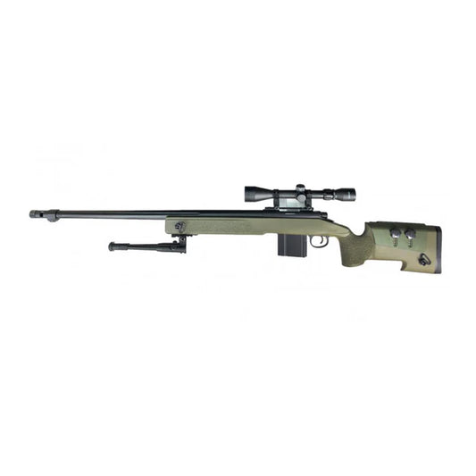 WELL M40A3 ボルトアクション スナイパーライフル (WELL-4416D) - ブラック-AIRSOFT GOGO エアガン・サバゲー用品通販
