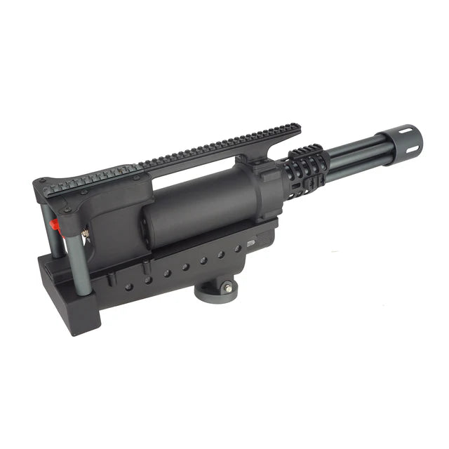 WELL Pro 三脚マウント式ロータリーミニガン AEG (WELL-WE23-H) - ブラック-AIRSOFT GOGO エアガン・サバゲー用品通販
