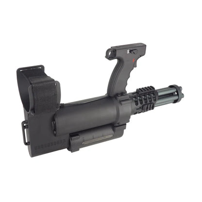 WELL Pro アームマウント式ロータリーミニガン AEG (WELL-WE23-L) - ブラック-AIRSOFT GOGO エアガン・サバゲー用品通販