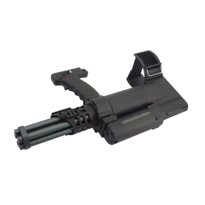 WELL Pro アームマウント式ロータリーミニガン AEG (WELL-WE23-L) - ブラック-AIRSOFT GOGO エアガン・サバゲー用品通販