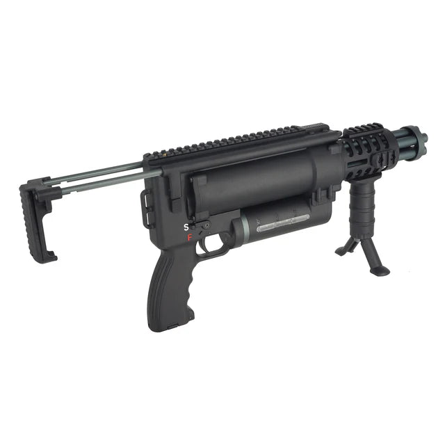 WELL Pro コンパク ロータリー ミニガン AEG (WELL-WE23-MINI) - ブラック-AIRSOFT GOGO エアガン・サバゲー用品通販