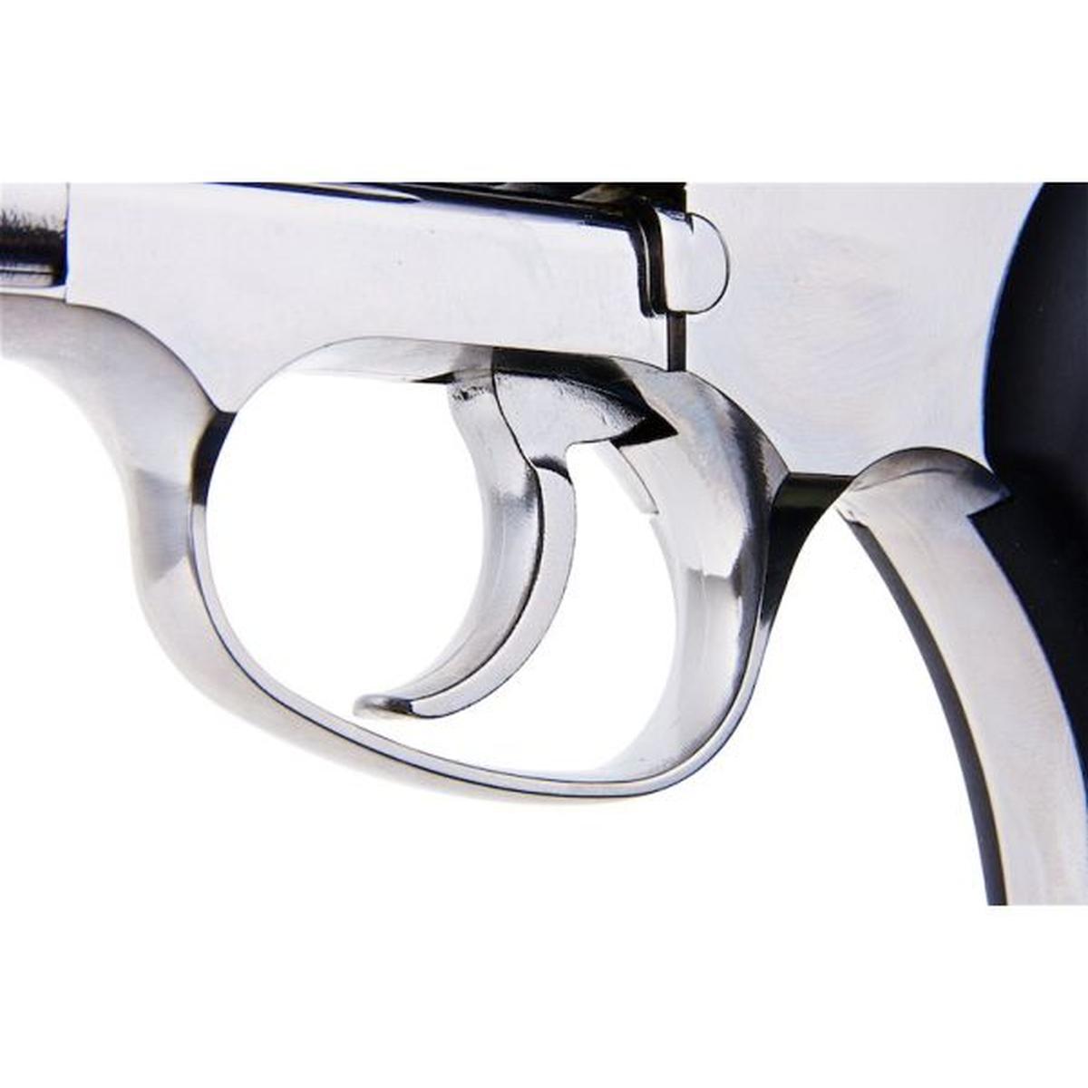WINGUN エアソフト リボルバー CO2 733 (2 インチ、ブラック グリップ、6MM バージョン) - シルバー-AIRSOFT GOGO エアガン・サバゲー用品通販