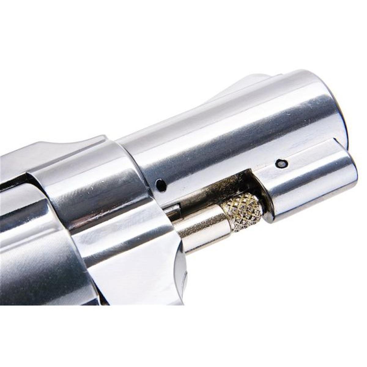 WINGUN エアソフト リボルバー CO2 733 (2 インチ、ブラック グリップ、6MM バージョン) - シルバー-AIRSOFT GOGO エアガン・サバゲー用品通販