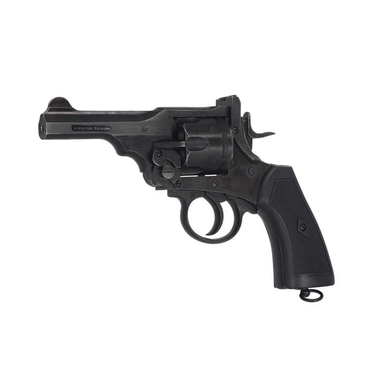 WinGun Webley MK VI .455 4インチ CO2 エアソフトリボルバー 警察モデル エイジド仕上げ-AIRSOFT GOGO エアガン・サバゲー用品通販